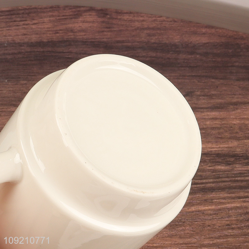 Hot products white 340ml ceramic water cup coffee cup drinking cup for sale