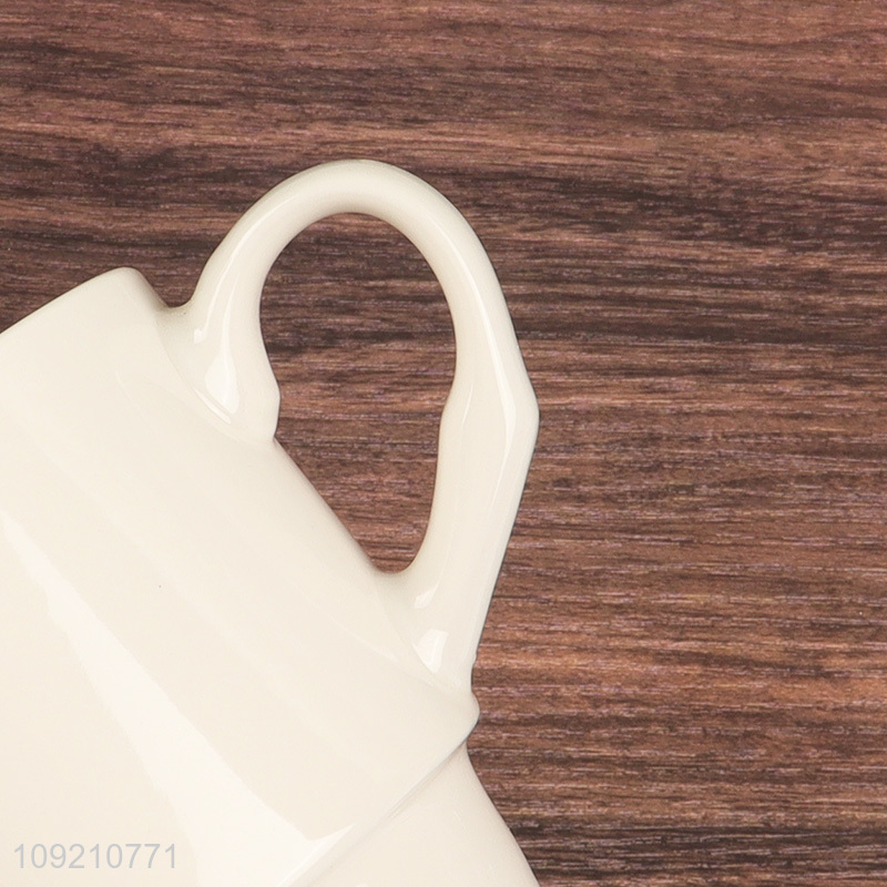 Hot products white 340ml ceramic water cup coffee cup drinking cup for sale