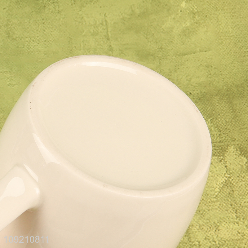 China wholesale 350ml ceramic water cup coffee cup with handle