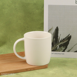 Hot items white ceramic 350ml water cup coffee cup matte water mug