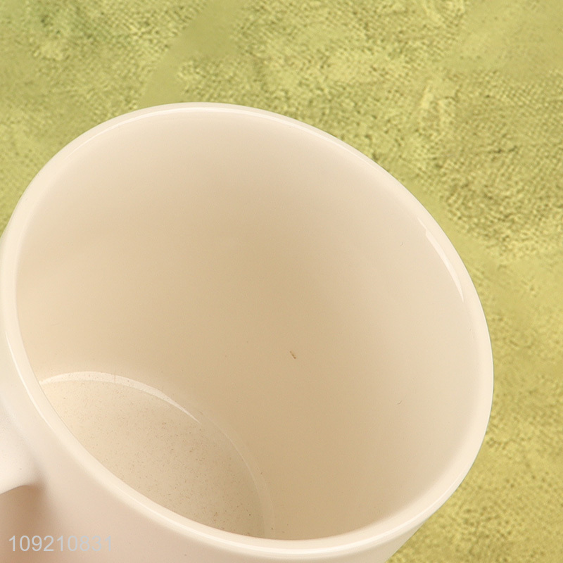 Hot items white ceramic 350ml water cup coffee cup matte water mug