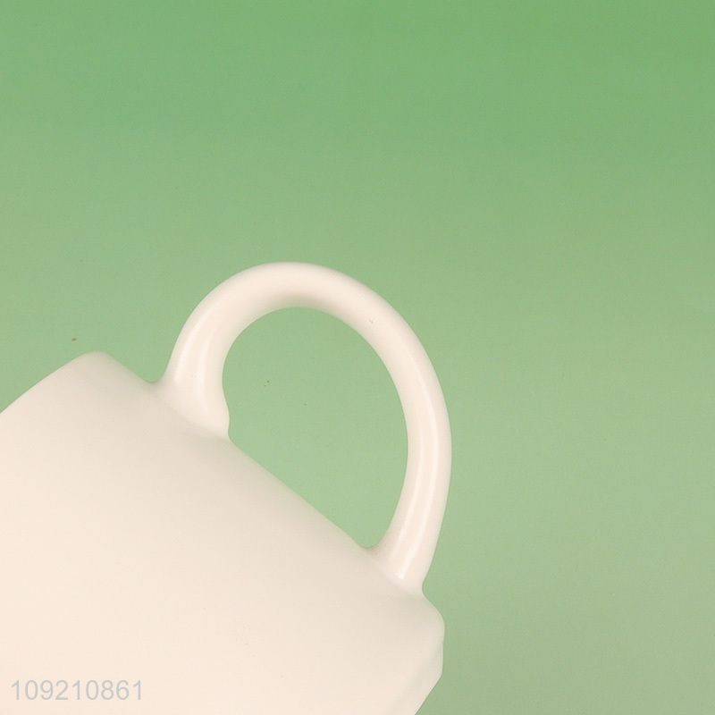 Good quality 300ml ceramic water cup coffee cup water mug with handle