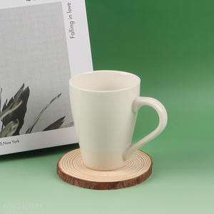 Latest products ceramic 350ml water cup coffee cup water mug with handle