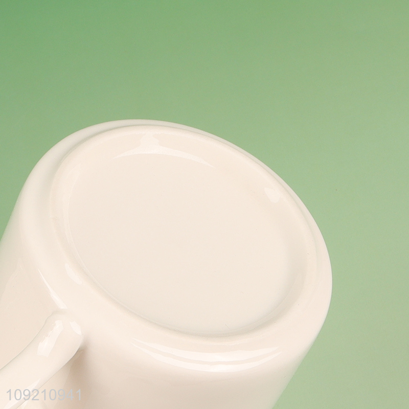 Hot selling ceramic 150ml water cup and saucer set for household