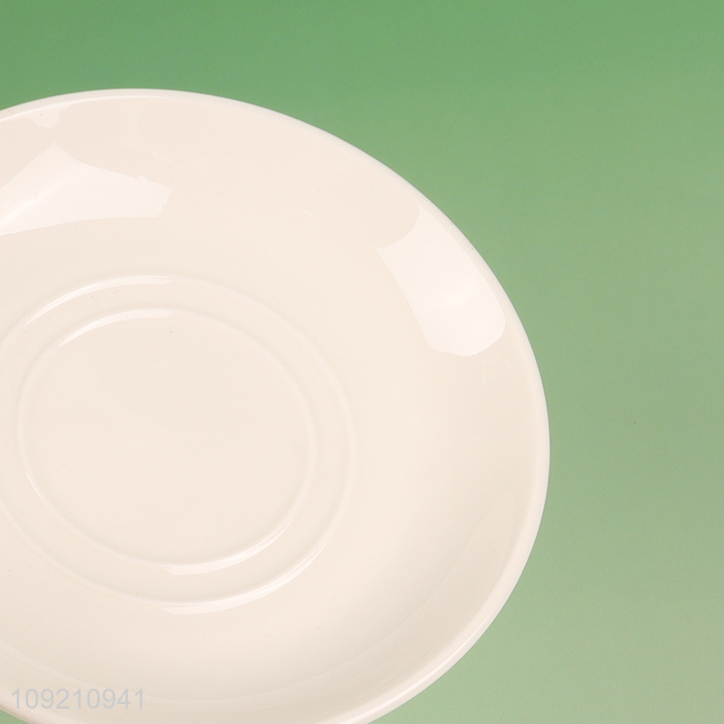 Hot selling ceramic 150ml water cup and saucer set for household