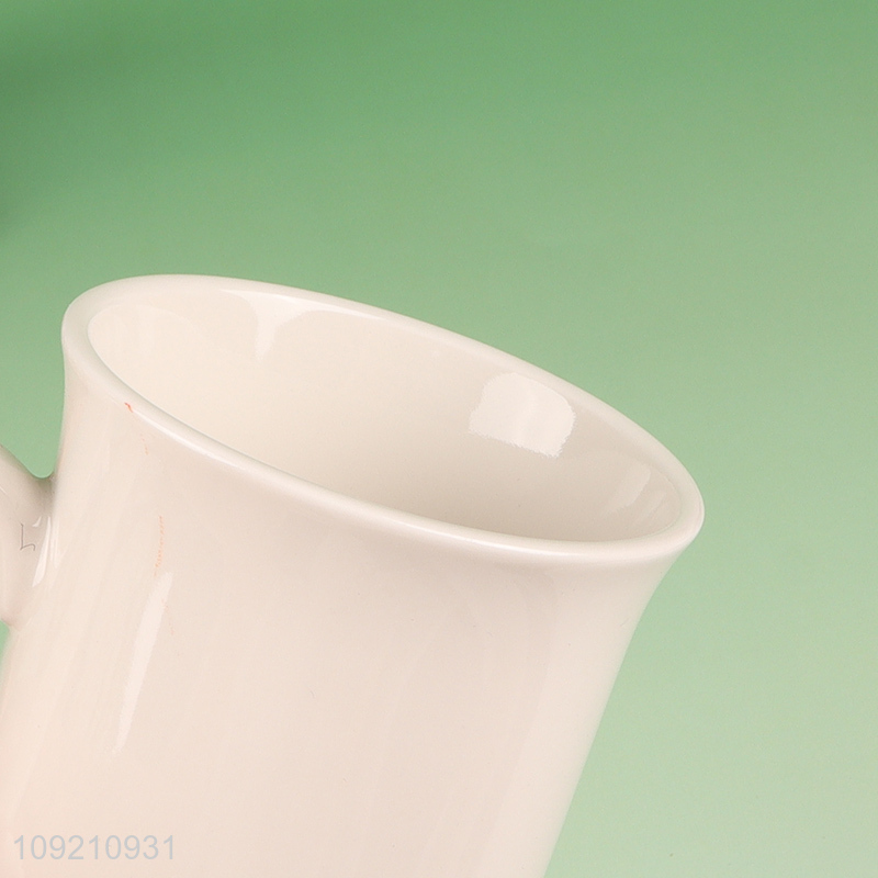 Online wholesale 300ml ceramic water cup coffee cup water mug with handle