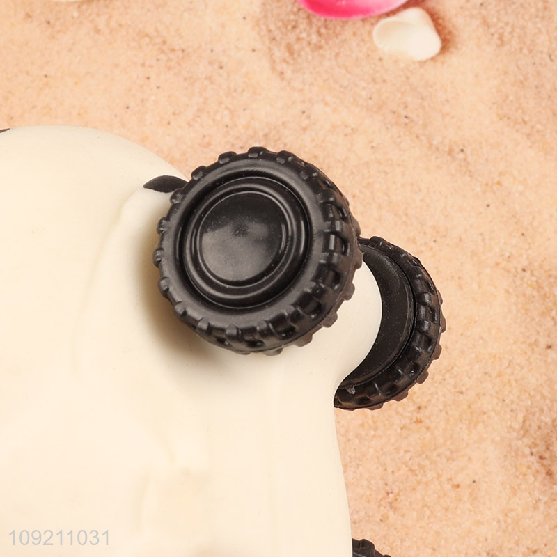 Low price cartoon panda shape soft tpr squeeze toys vent toys