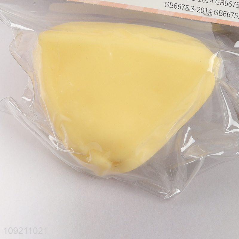 Most popular pizza shape soft tpr squeeze toys vent toys