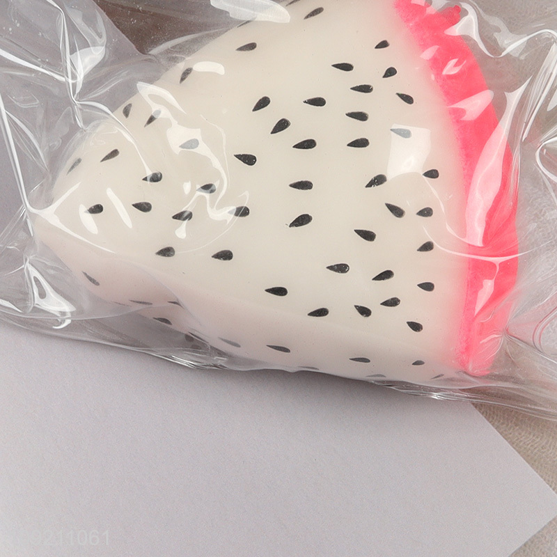 Yiwu market dragon fruit shape tpr squeeze toys vent toys for sale