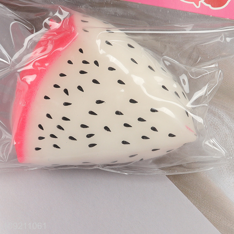 Yiwu market dragon fruit shape tpr squeeze toys vent toys for sale