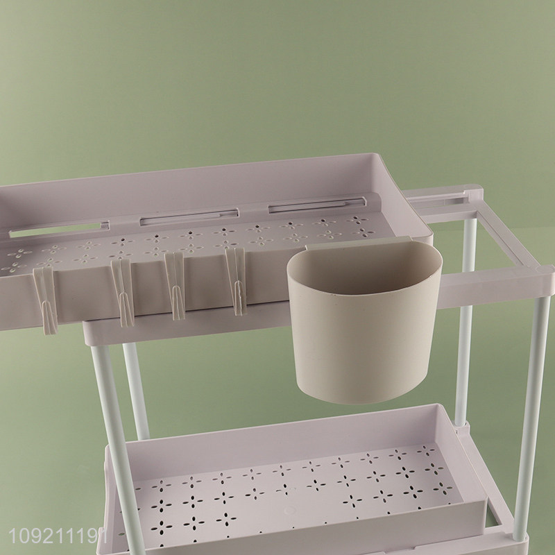 High Quality 2-Layer Under Sink Organizer Multipurpose Pull-Out Storage Rack