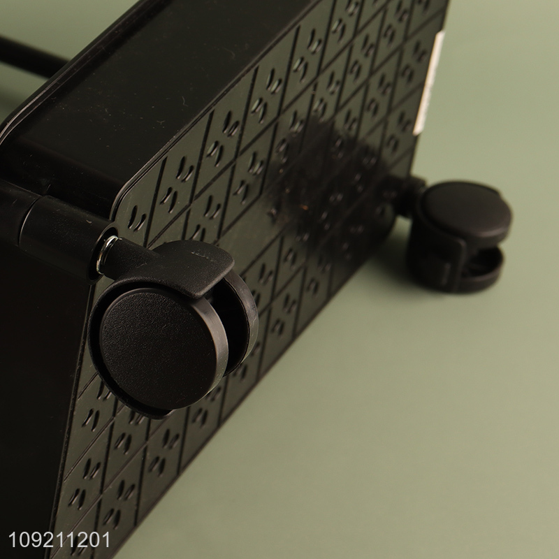 Wholesale 3-Tier Plastic Rolling Storage Rack for Kitchen Bathroom Living Room