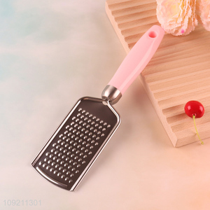 New Product Stainless Steel Cheese Grater Lemon Zester with Handle