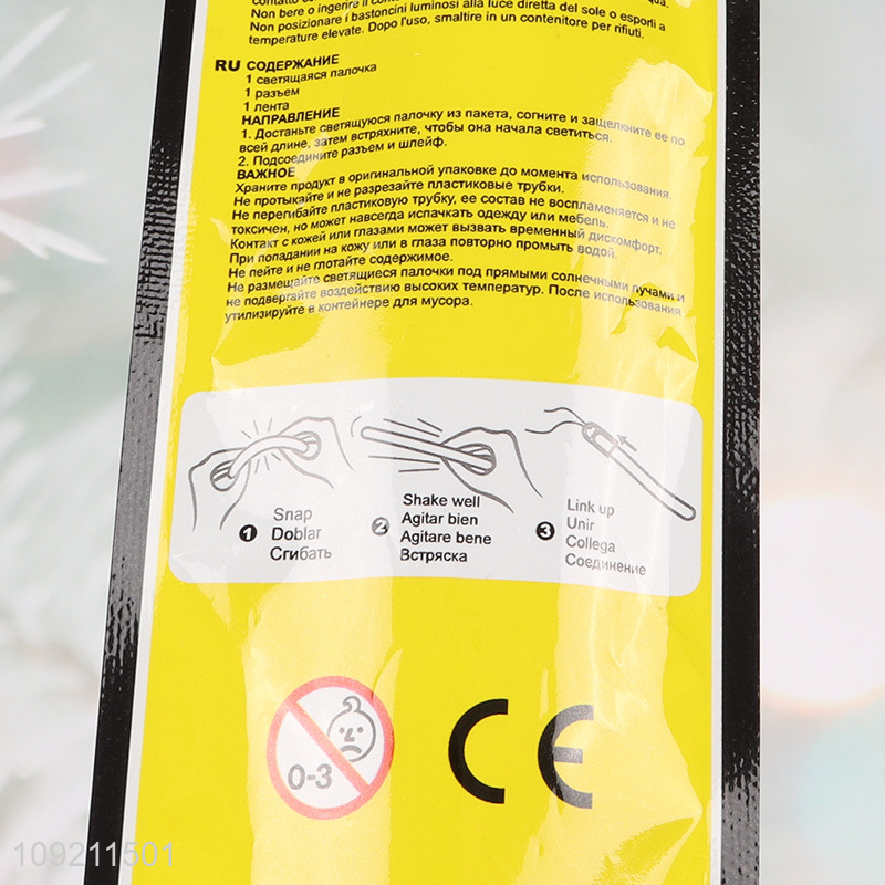 China supplier orange glow pendant glow stick toys for sale