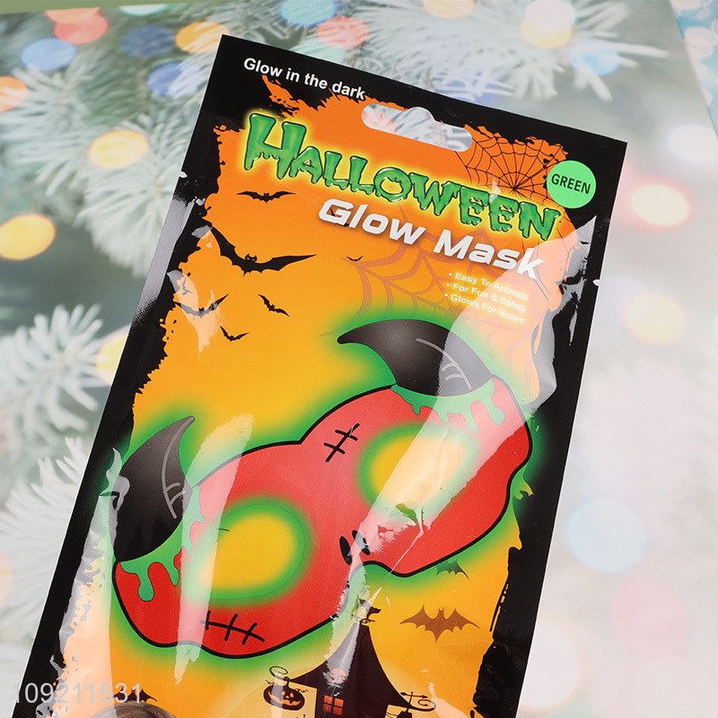 Low price Halloween supplies glow in the dark party mask for kids