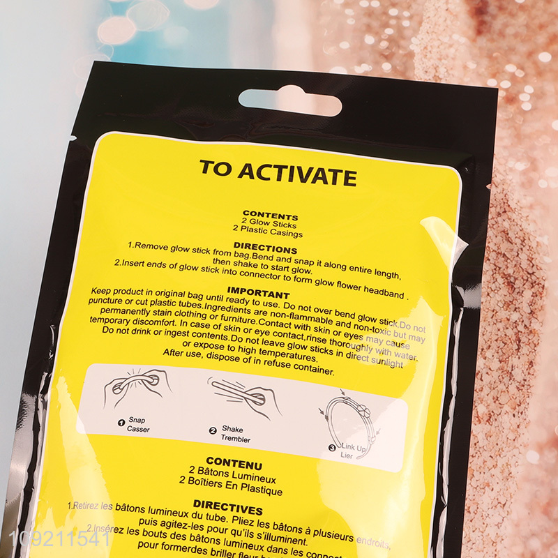 Online wholesale creative party supplies glow flower headband