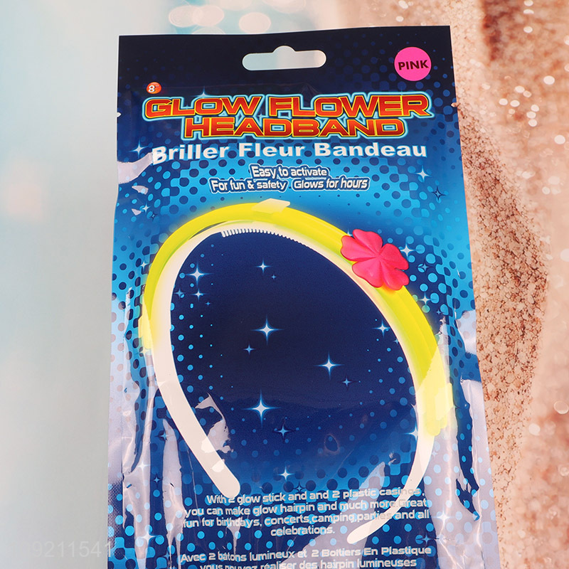 Online wholesale creative party supplies glow flower headband