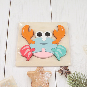 Hot products crab shape wooden puzzle toys educational toys