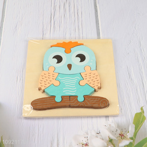 China supplier owl shape wooden puzzle toys educational toys for children