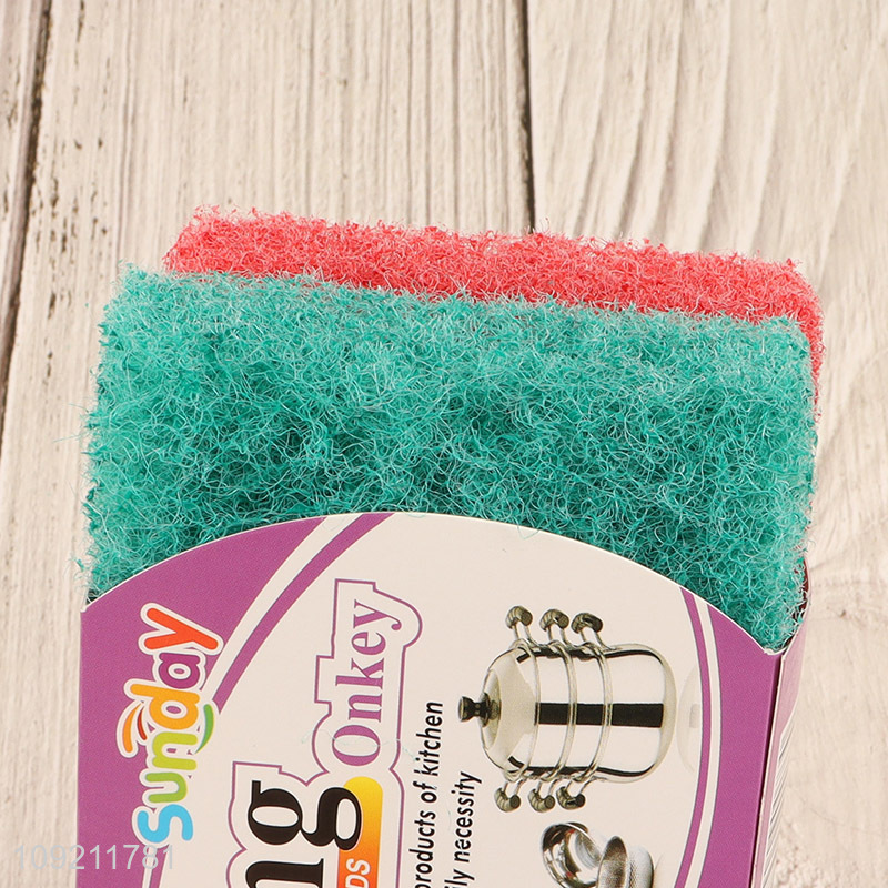 China products 2pcs kitchen dish washing scouring pad set for home