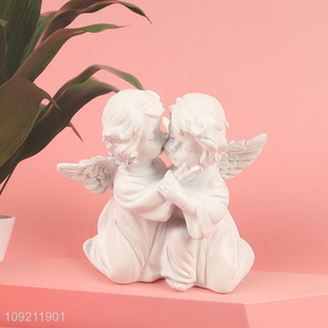 Yiwu market home decor resin crafts angle figure statue for sale