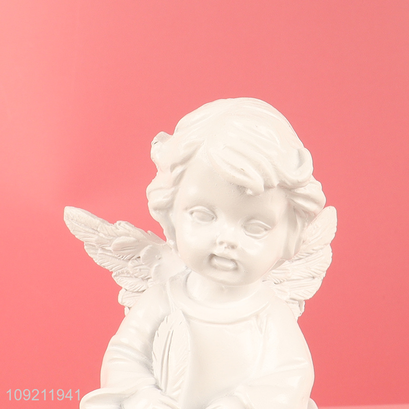 China supplier resin crafts angle reading figure statue for sale