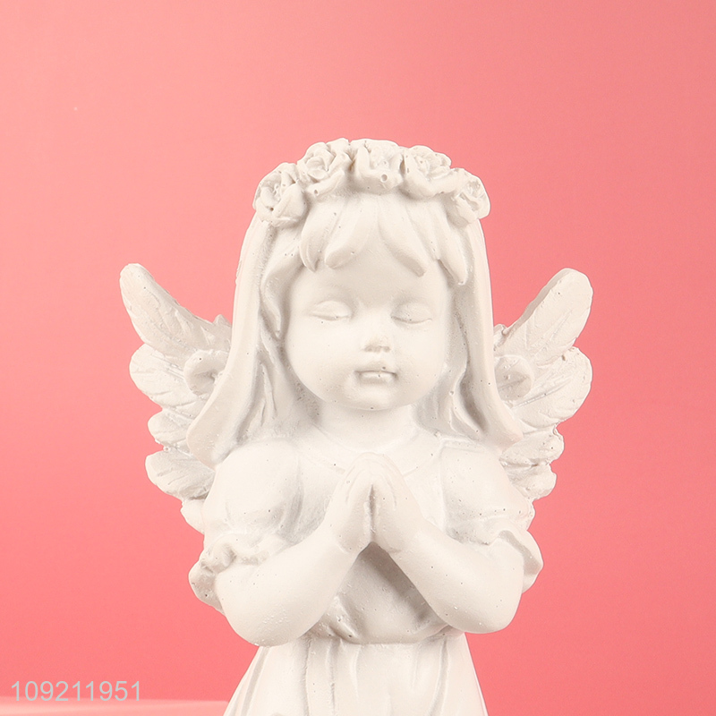 Top quality home decor resin crafts angle figure statue for sale