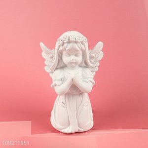 Top quality home decor resin crafts angle figure statue for sale