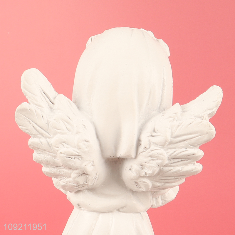 Top quality home decor resin crafts angle figure statue for sale