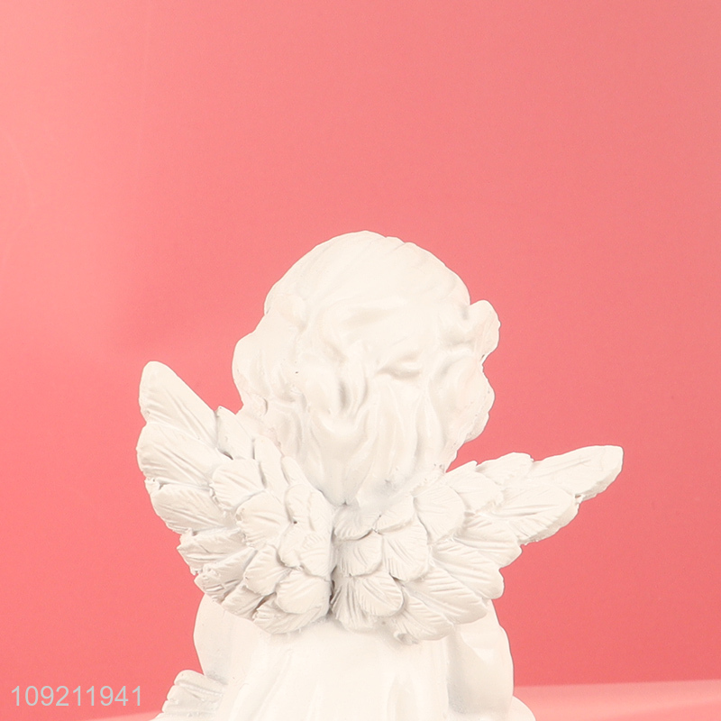 China supplier resin crafts angle reading figure statue for sale