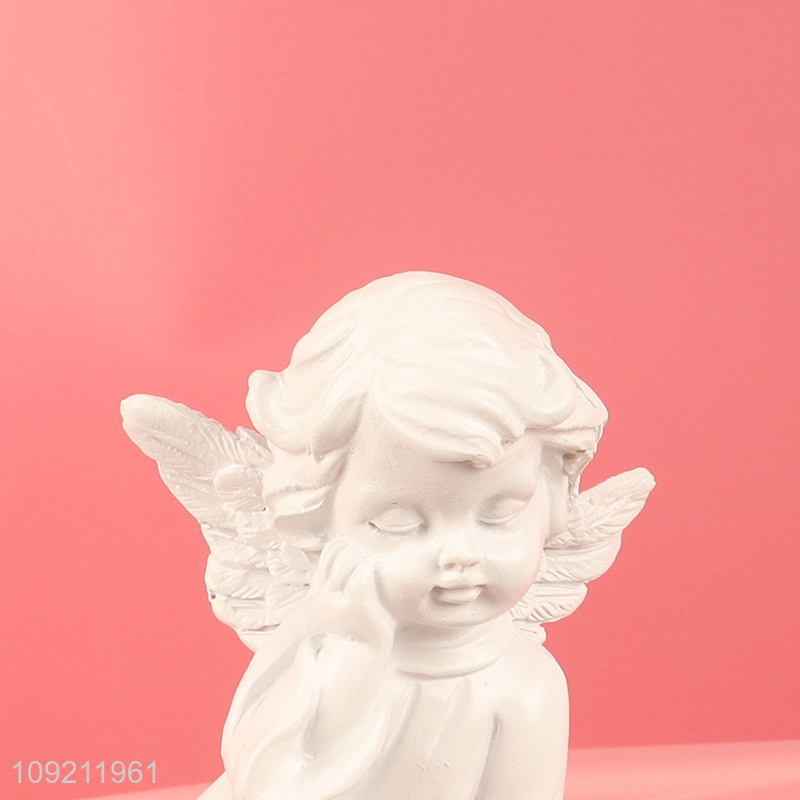 Most popular home decor desktop decor angle figure statue resin crafts