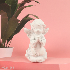 Good price desktop decor resin crafts angle figure statue for sale