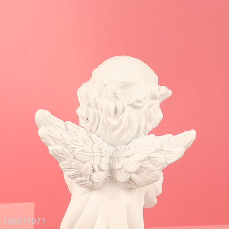 Good quality home decor resin crafts angle figure statue for sale