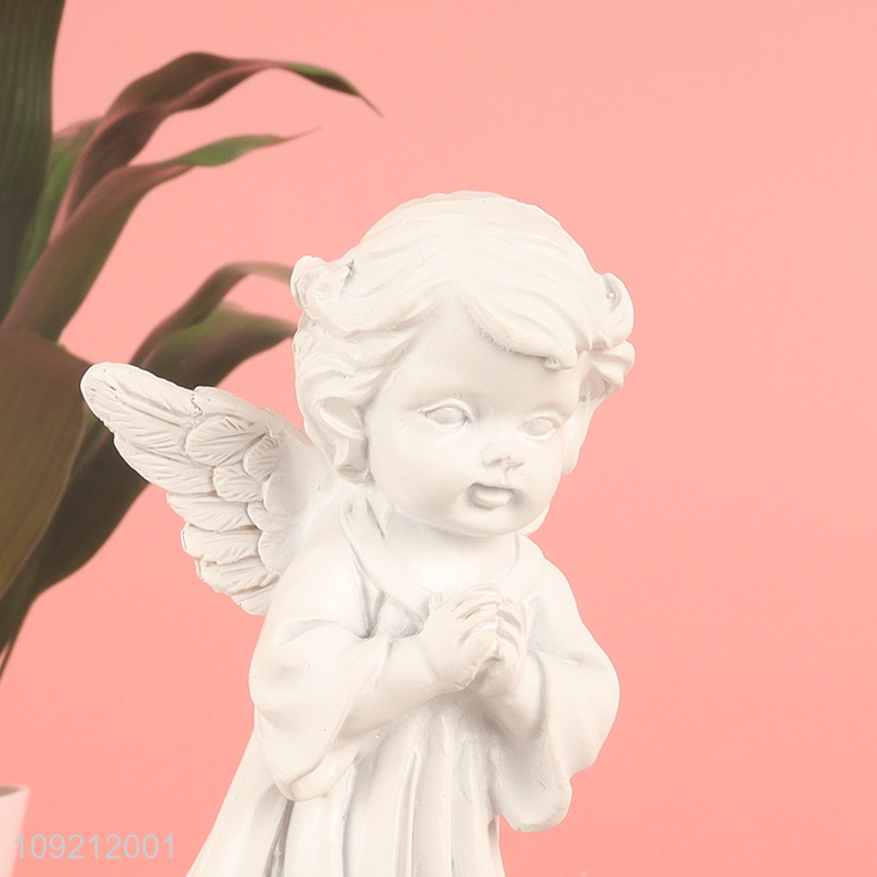 Best quality home decor resin crafts angle figure statue for sale