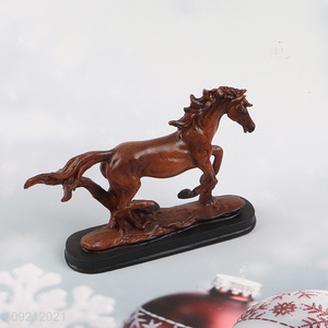 High quality home office desktop decor resin horse figure statue