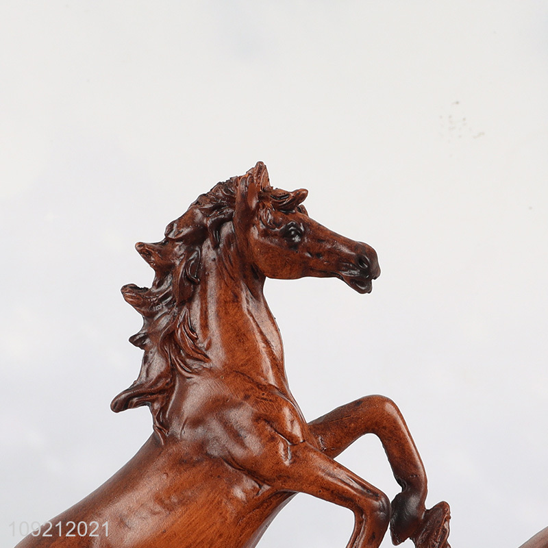High quality home office desktop decor resin horse figure statue