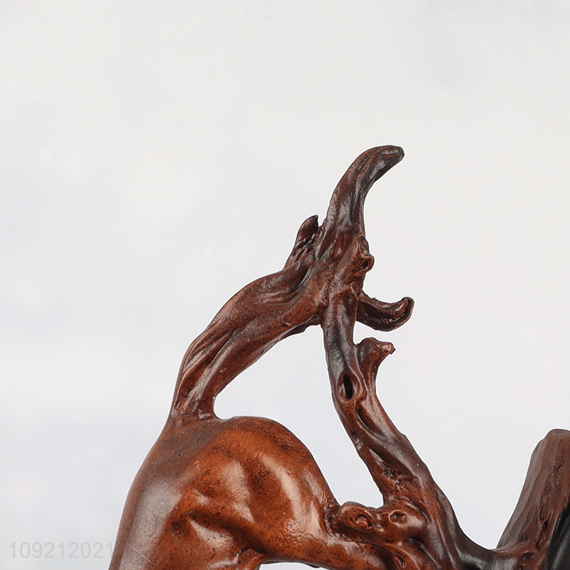 High quality home office desktop decor resin horse figure statue