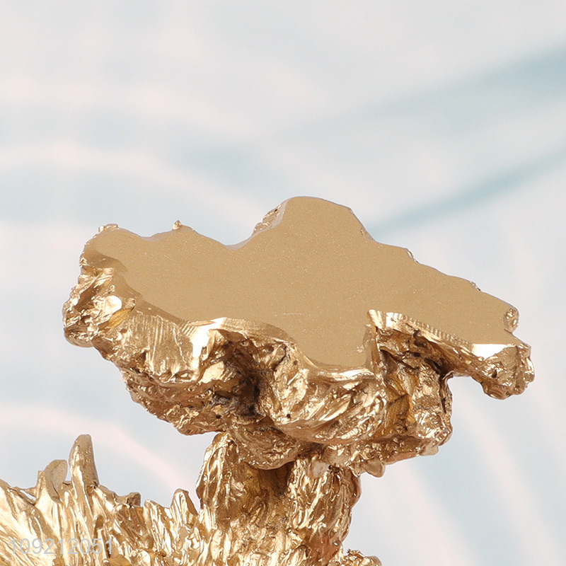 Good selling home decor desktop decor golden eagle figure statue wholesale