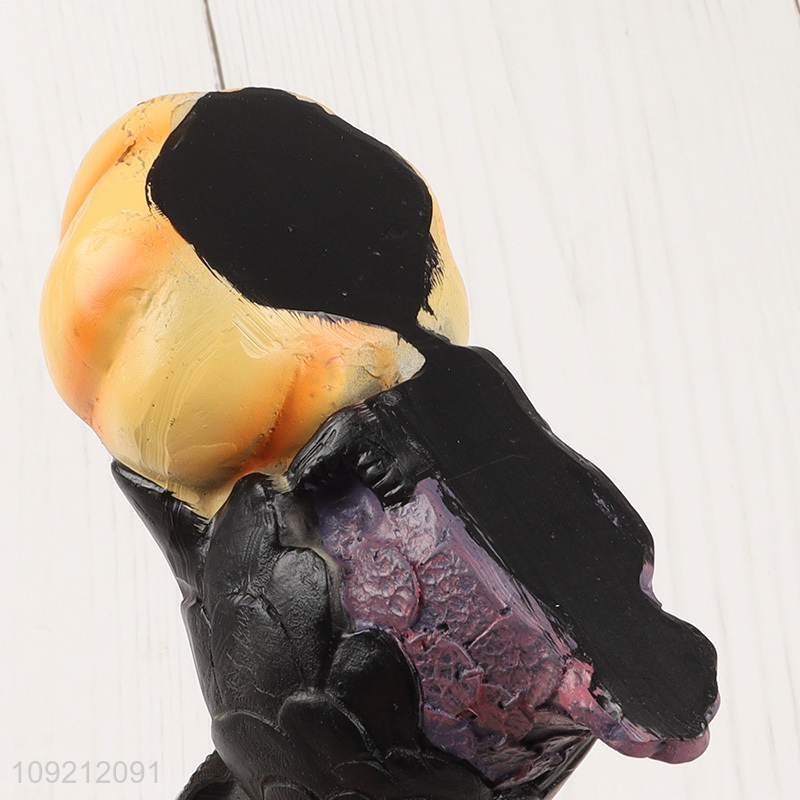 Latest products Halloween decoration owl resin candle holder for sale