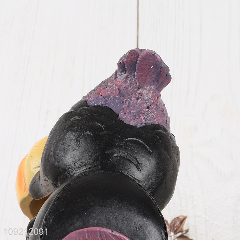 Latest products Halloween decoration owl resin candle holder for sale