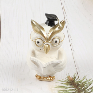 Factory price home decor desktop decor owl statue for sale