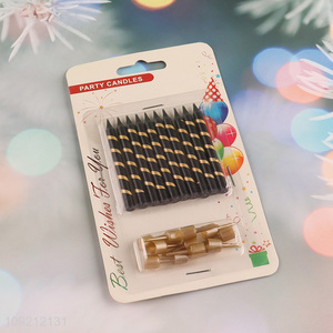 New Arrival 10-Count Striped Cake Candles Birthday Party Candles