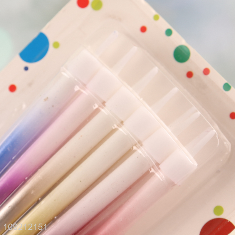 New Product 12-Count Gradient Cake Candles Birthday Cake Candles