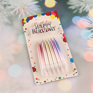 New Product 12-Count Gradient Cake Candles Birthday Cake Candles