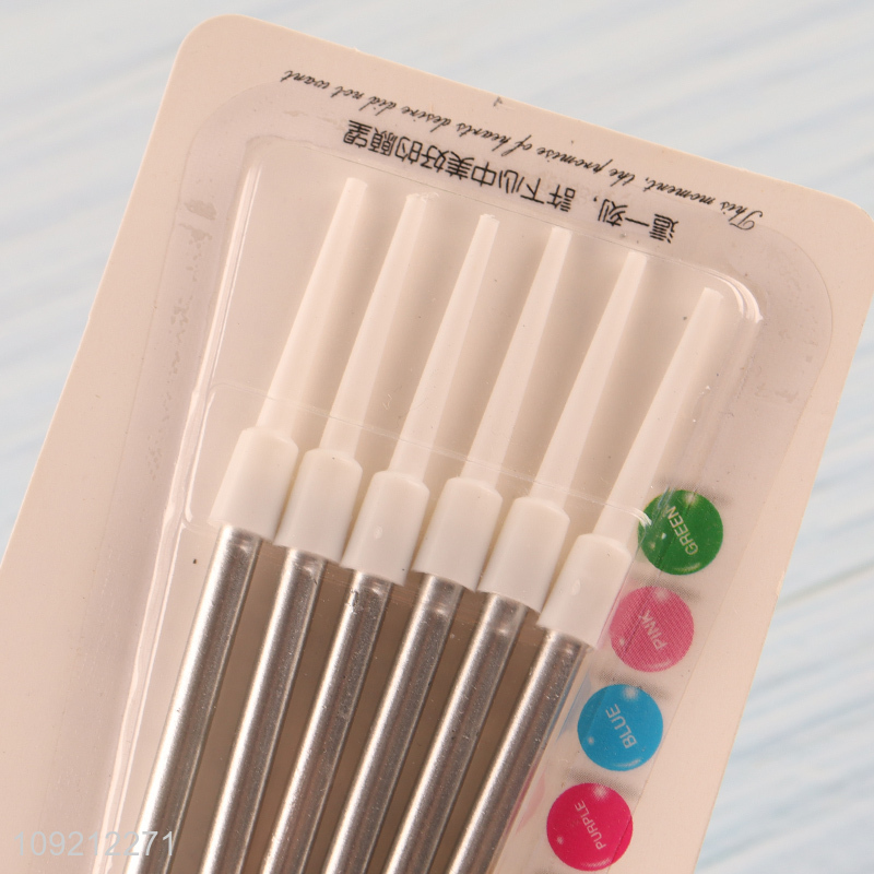 China Imports 6-Count Silver Birthday Candles Cake Candles for Wedding