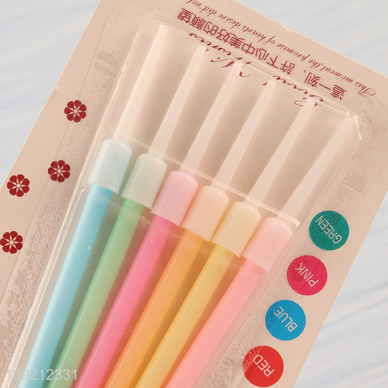 New Product 6-Count Pastel Birthday Candles Colorful Party Cake Candles