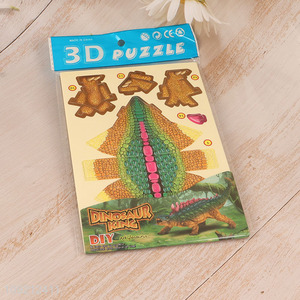 Popular products children diy dinosaur 3d puzzle toys jigsaw toys