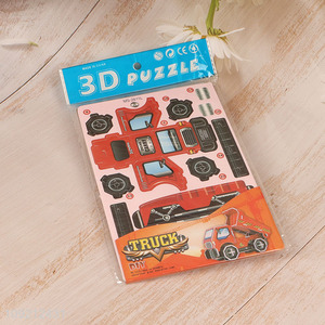 Yiwu market diy truck series 3d puzzle toys jigsaw toys