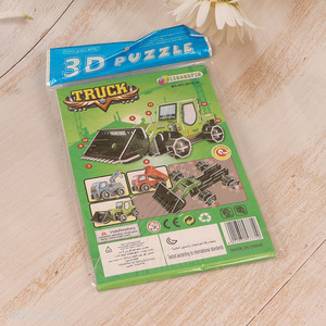 Online wholesale truck series 3d puzzle toys jigsaw toys for kids