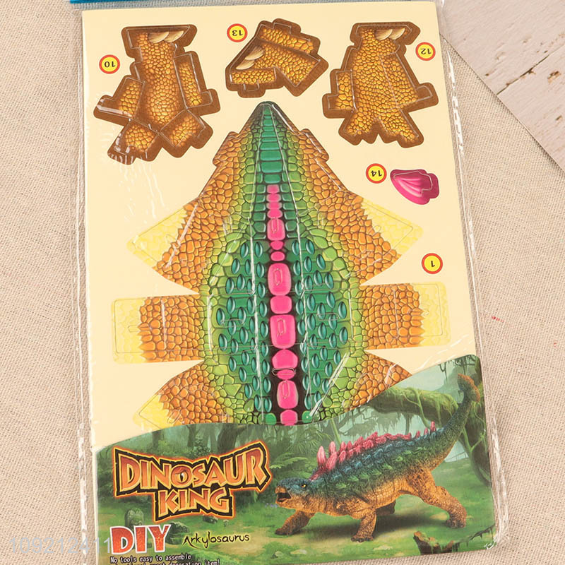 Popular products children diy dinosaur 3d puzzle toys jigsaw toys